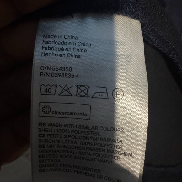 Navy Open front H & M Jacket/Cardigan with Drawstrings Size 24 - Picture 4 of 5